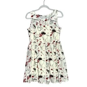 Yi Lian Bachelorette Bride To Be Summer Dress Sleeveless Girly Print Sz Large